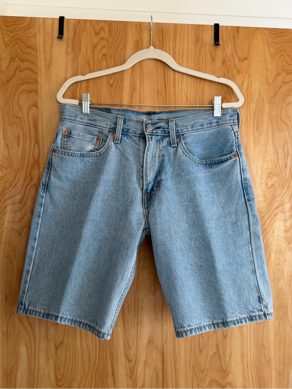 Levi’s Light Blue Denim Low Waist Bermuda Shorts - Classic Style